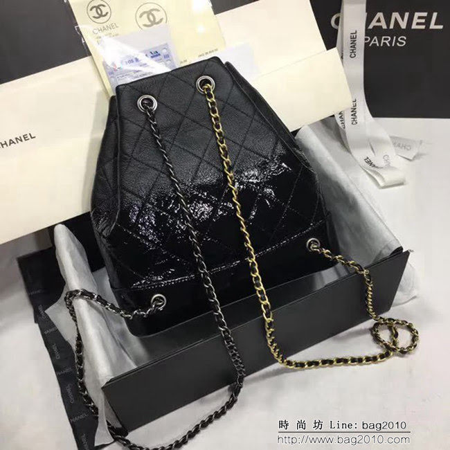 香奈兒CHANEL 94485 2018最新鹿皮漸變漆皮鏈條背包 正品開模 比拼專櫃 DSC1410